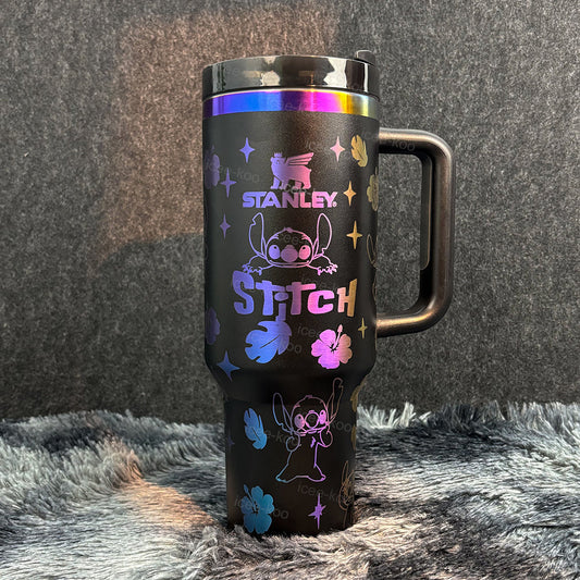 Standford Hydro Tumbler - édition Limited  Stitch Black Gold Colour Stainless | 40oz